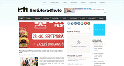 Desktop Screenshot of bratislava-mesto.eu